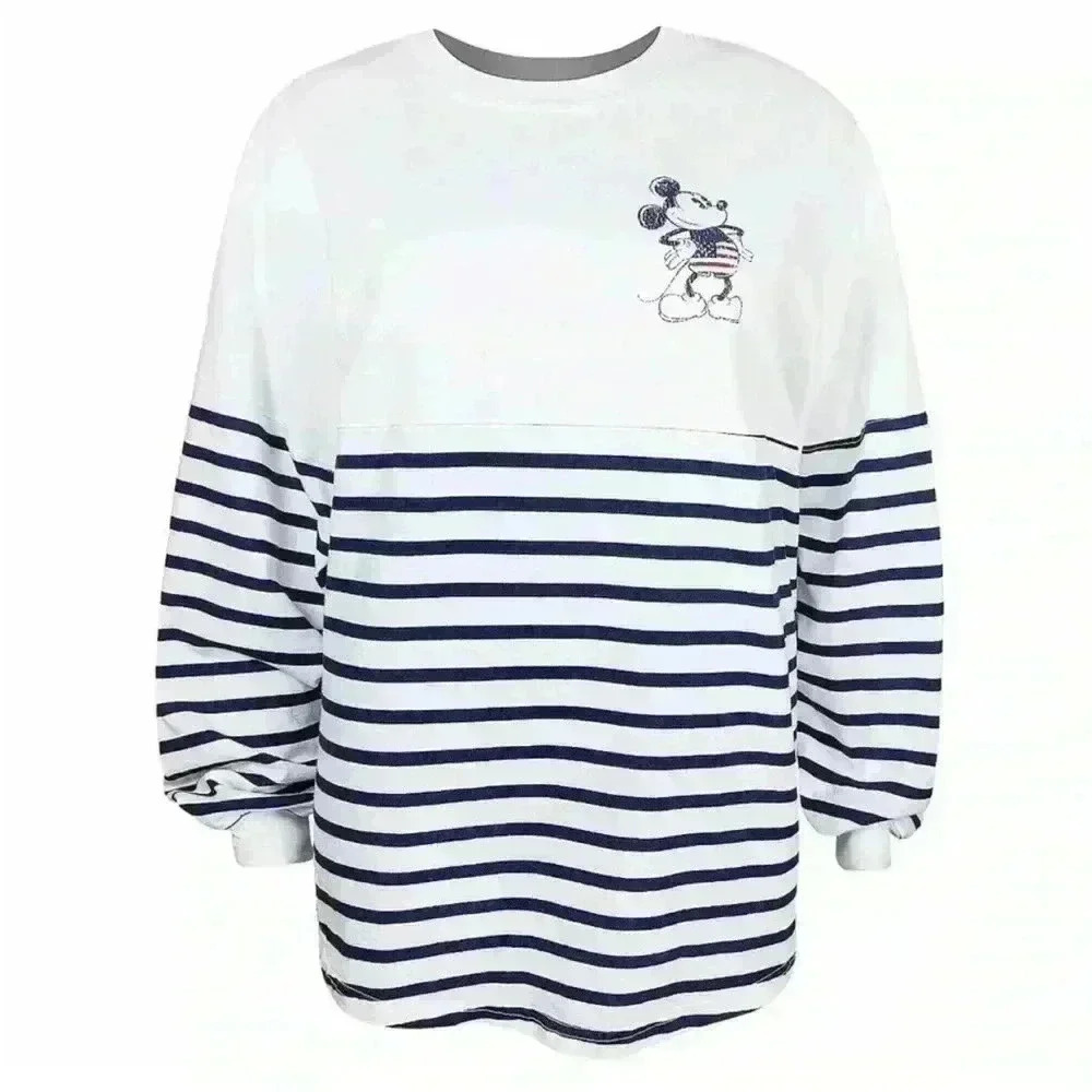 RARE Disney Parks Epcot American Pavilion USA Mickey Mouse Spirit Jersey Size XL